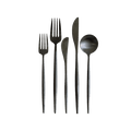 Borrowed Blu Matte Black Luna Flatware {5 piece set}