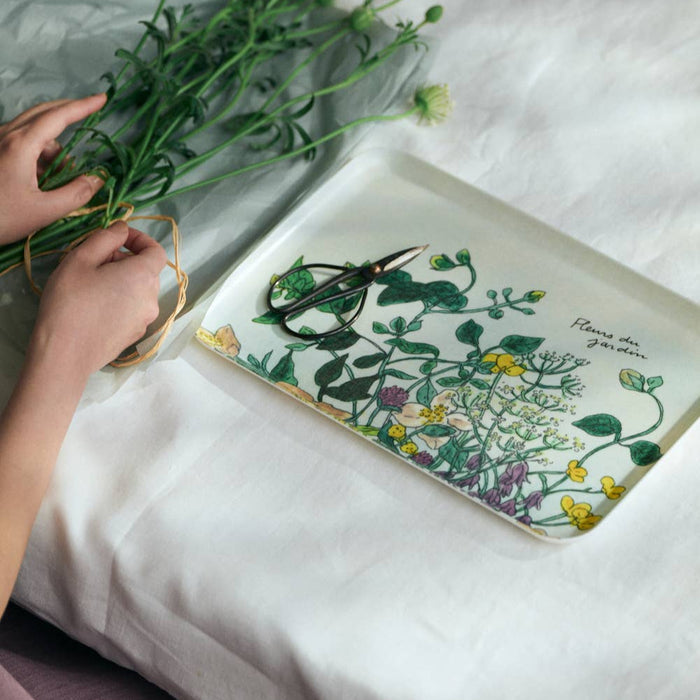 Fog Linen Work Fleur Sauvage Fog Linen Work - Linen Tray (M) Isabelle Boinot Fleur Sauvage