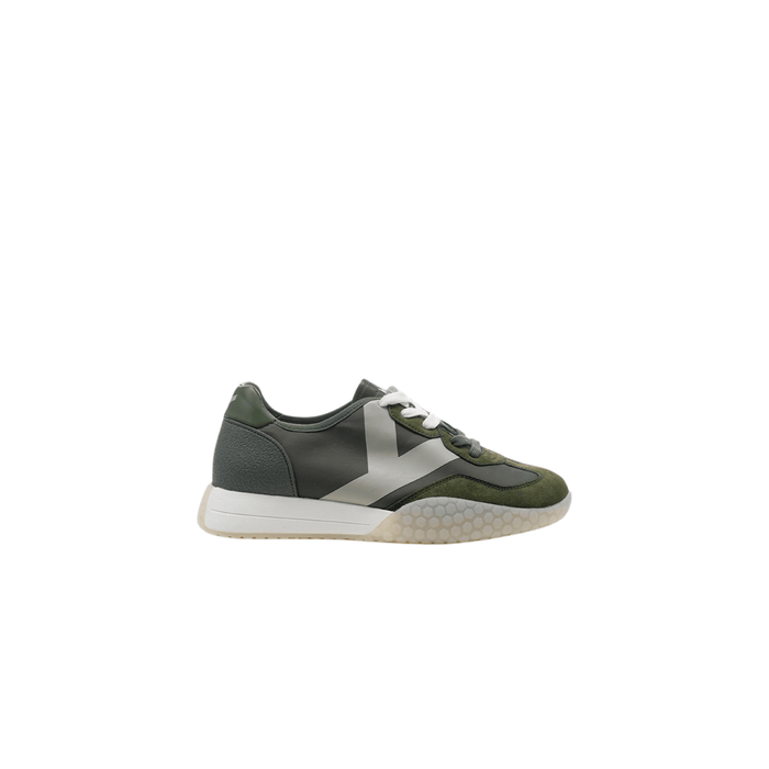 Keh-Noo SHOP Men's KM 9753 Sneakers, Military/Sand
