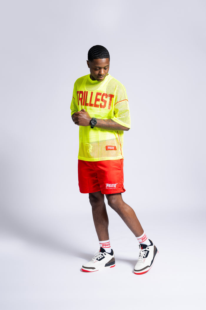 Mesh Stadium Jersey - Neon\Red
