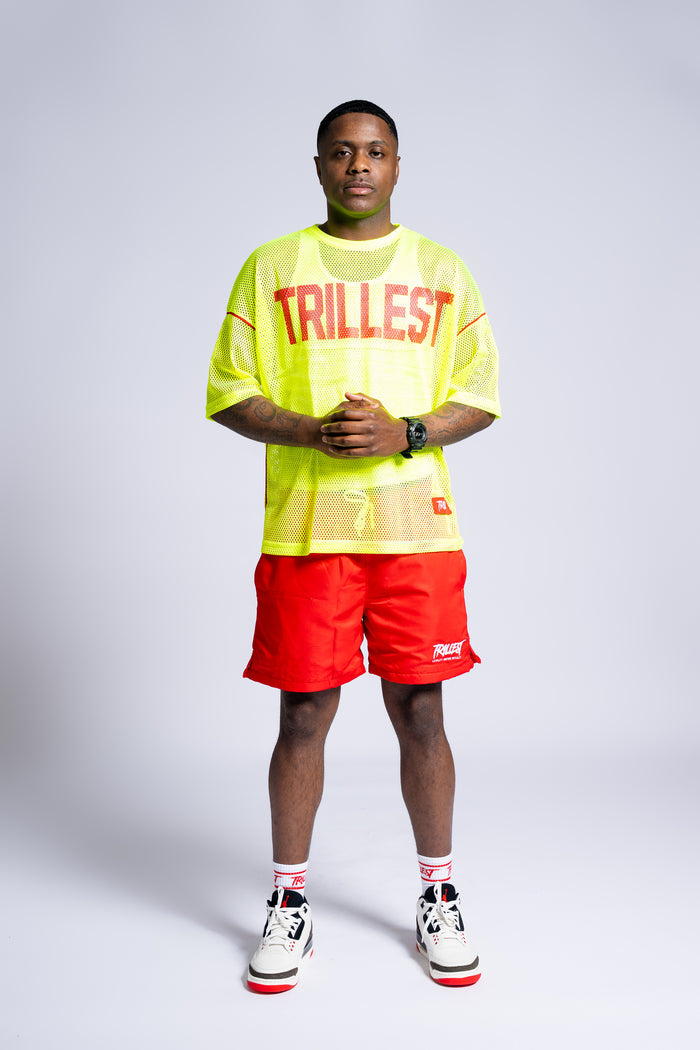 Mesh Stadium Jersey - Neon\Red