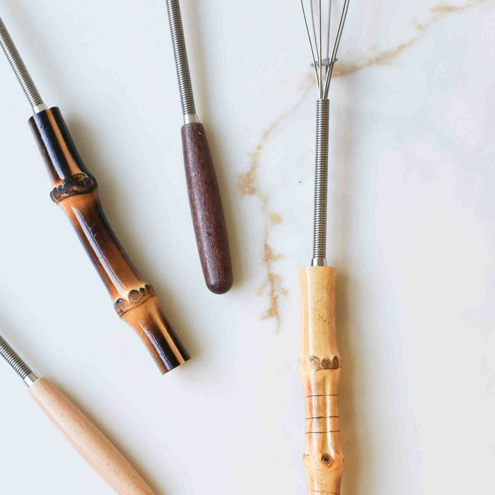 Fodory SHOP Large Mini Whisk with Wood Handle