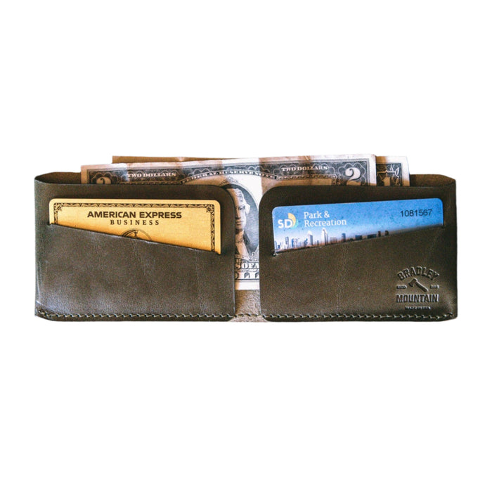 Bradley Mountain Bradley Mountain - Minimal Billfold Wallet - Olive