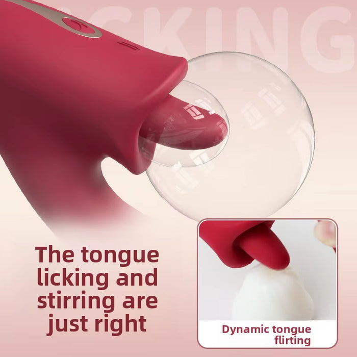 Modern Style Point Vibrator Adult Sex Toy for Female Masturbation Tongue Licking Massage Stick
