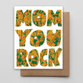 Mom You Rock Letterpress Card by Hammerpress