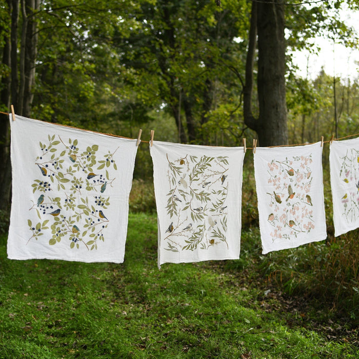 June & December SHOP Morning Robins Tea Towel
