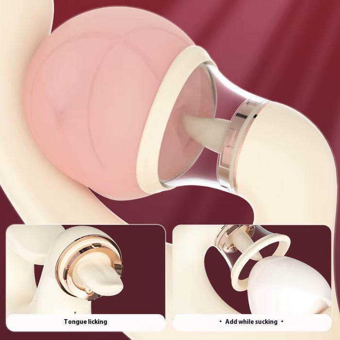 Multi-Function Female Masturbator Stick Strong Vibration Sucking Tongue Licking Vibrator USB