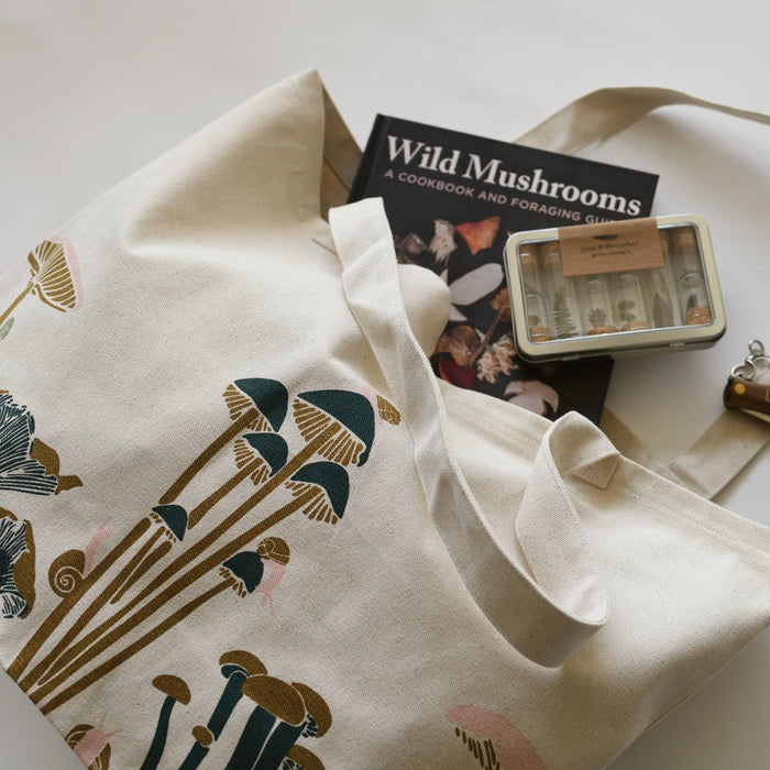 June & December June & December - Mushroom Organic Market Tote Bag