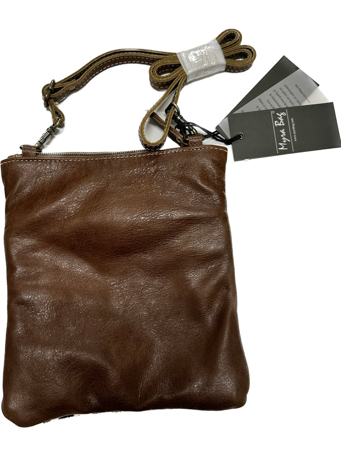 Myra Bag Crossbody Bag Leather Crossbody Purse Cheetah Print with Hairon Small