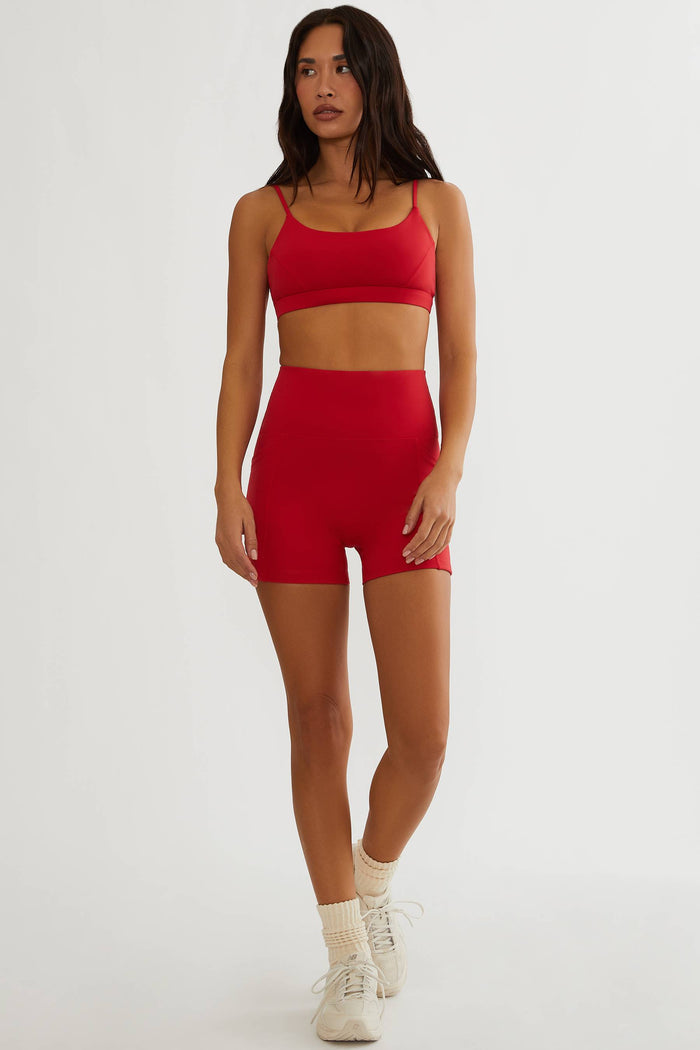 Red biker short