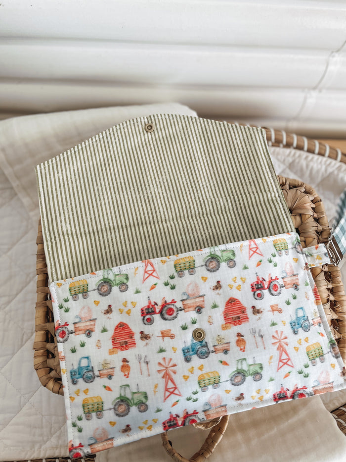 Nappy Wallet (with Zip Pocket) - Farmer