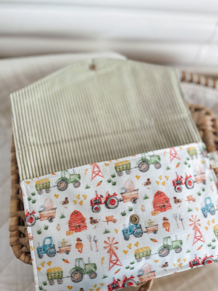 Nappy Wallet (with Zip Pocket) - Farmer