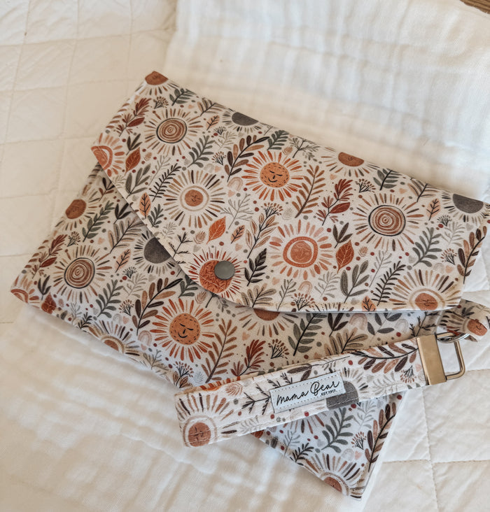 Nappy Wallet (with Zip Pocket) | Boho Sun