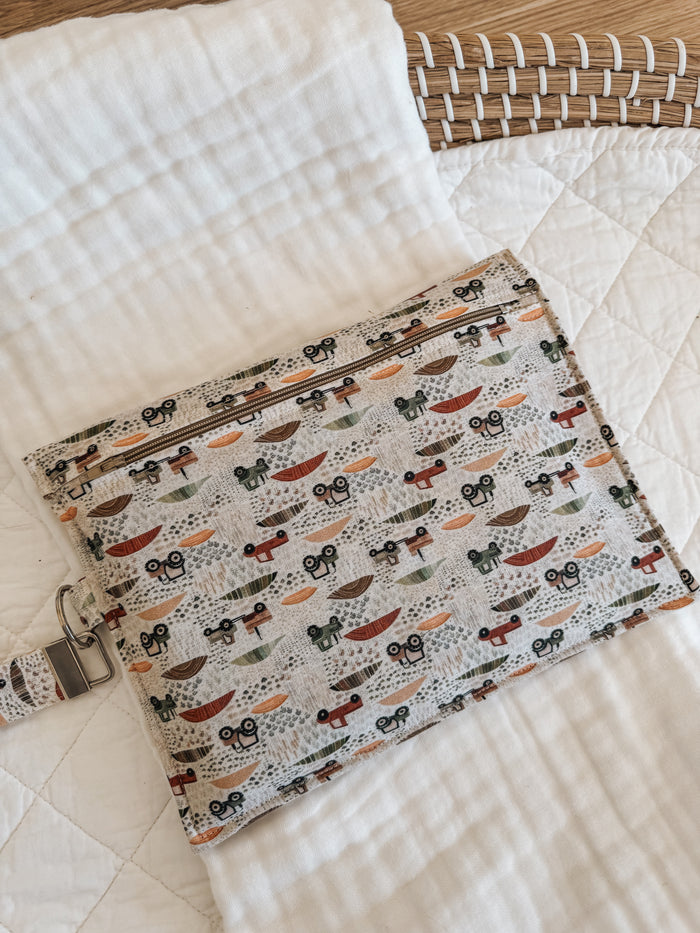 Nappy Wallet (with Zip Pocket) | Farm Fields