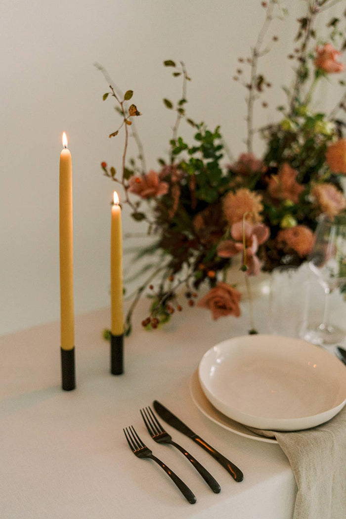 Mo&Co Home Mo&Co Home - 10" & 14" - 100% Beeswax Dipped Candles | Natural Gold
