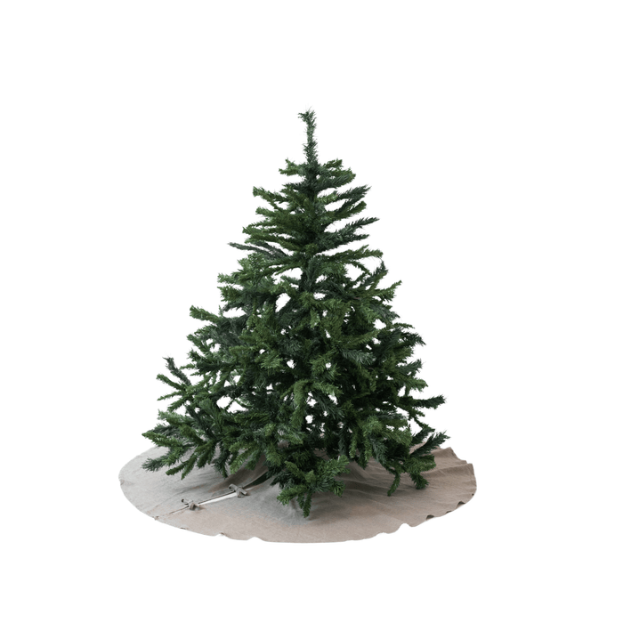 Linen Tales Holiday Natural Linen Christmas Tree Skirt