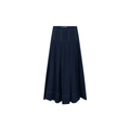 Studio D'aaRI SHOP Extra Small Navy 4-Tucks Flare Skirt