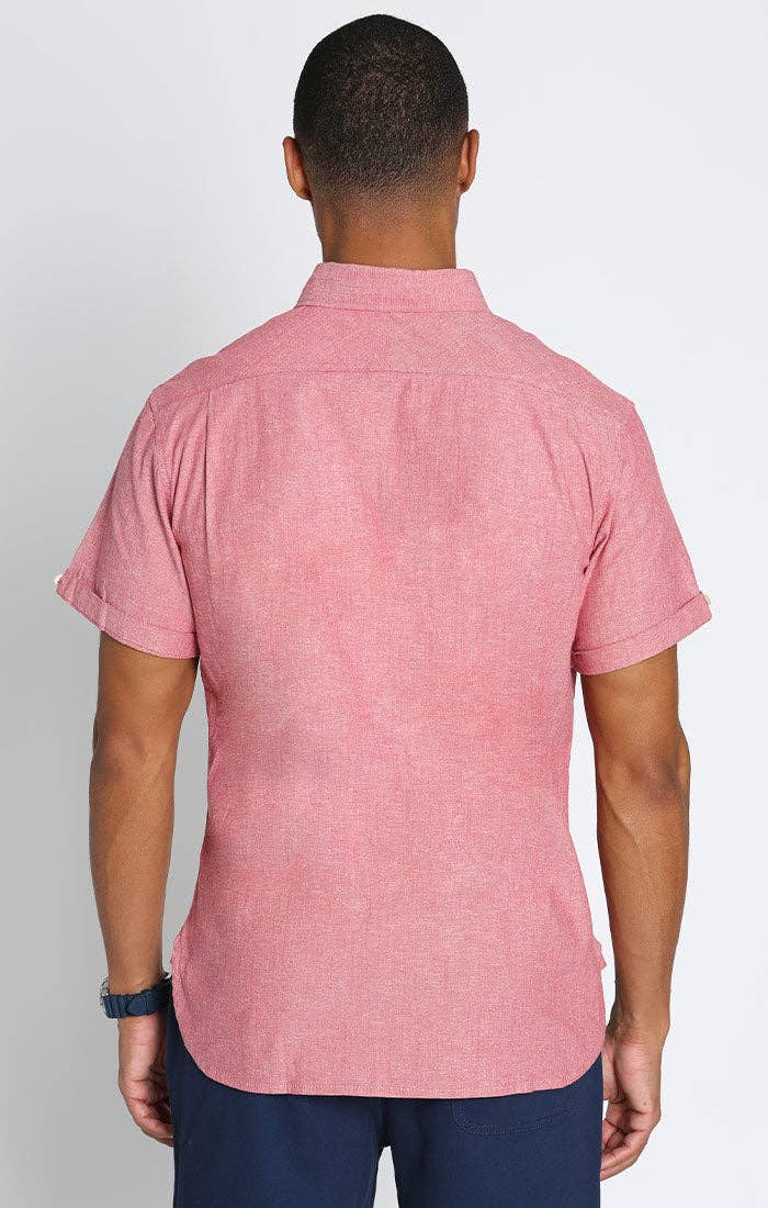 JACHS Clothing Noho Short Sleeve Chambray Shirt