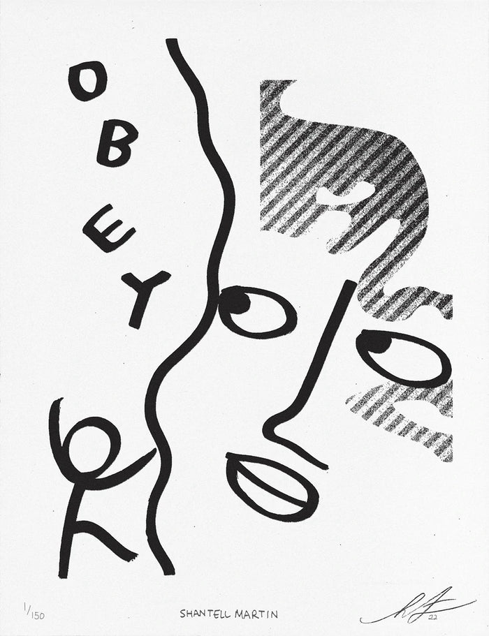 Obey More - Letterpress