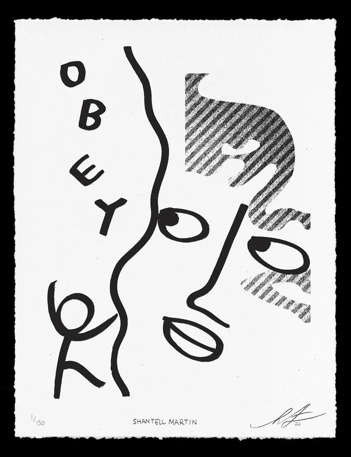 Obey More - Letterpress