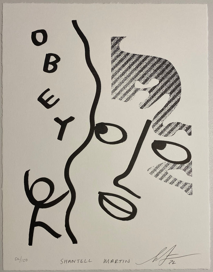 Obey More - Letterpress