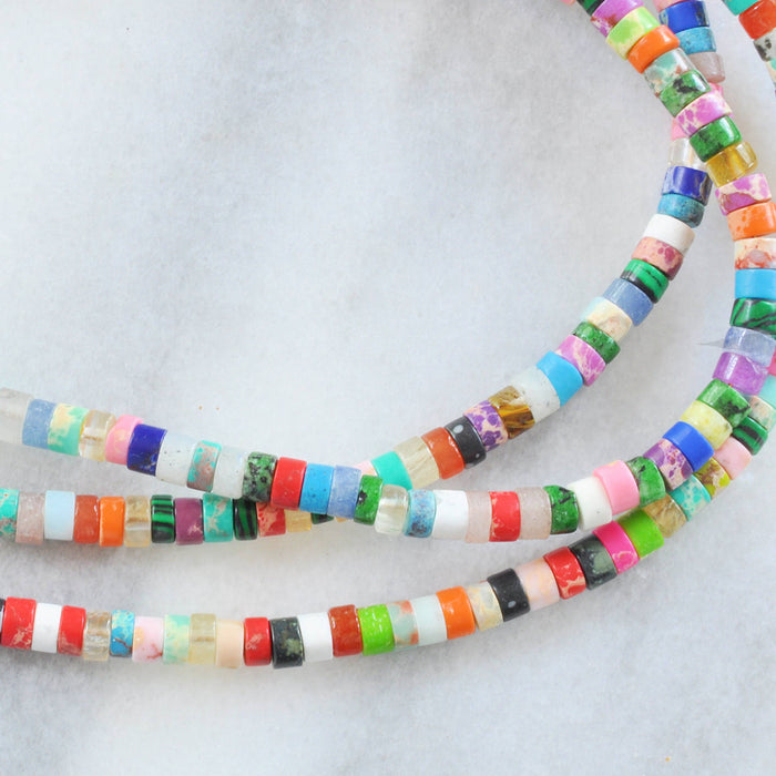 Libby & Smee Libby & Smee - ON THE ROCKS Gemstone Beaded Choker Necklace