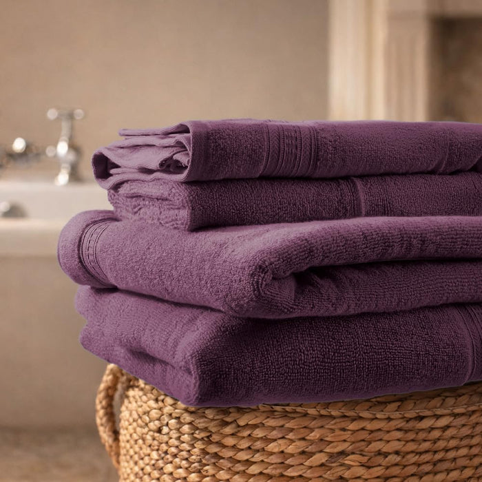 Opulent 100% Cotton Bath Towel, 550 GSM, Solid, Dark Violet