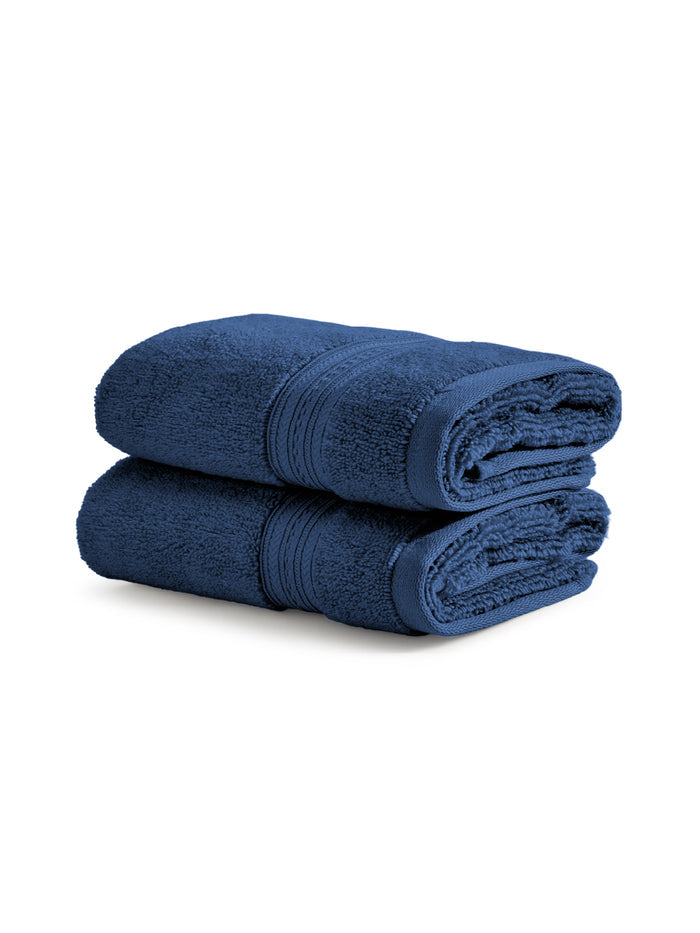 Opulent 100% Cotton Hand Towel, 550 GSM, Solid, Light Blue