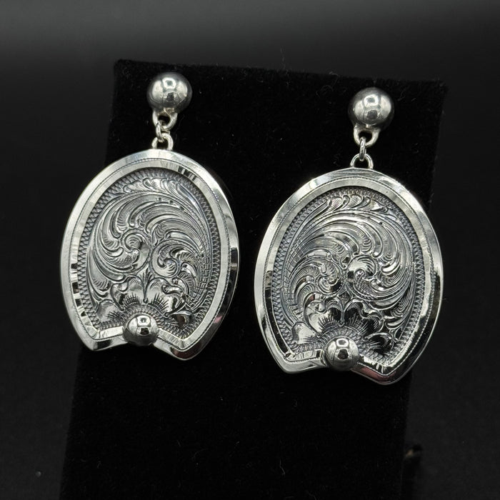 Oval Cutout Spot Earrings