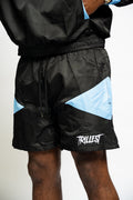 Panel Windbreaker Shorts - Black\UNC Blue