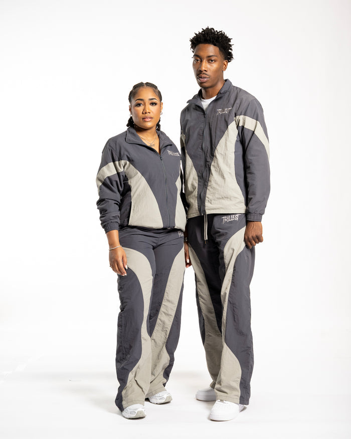Panelwork Nylon Jacket - Gray
