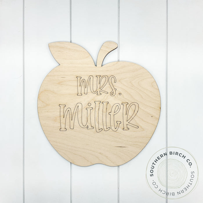 Personalized Name Sign Blank (Apple)