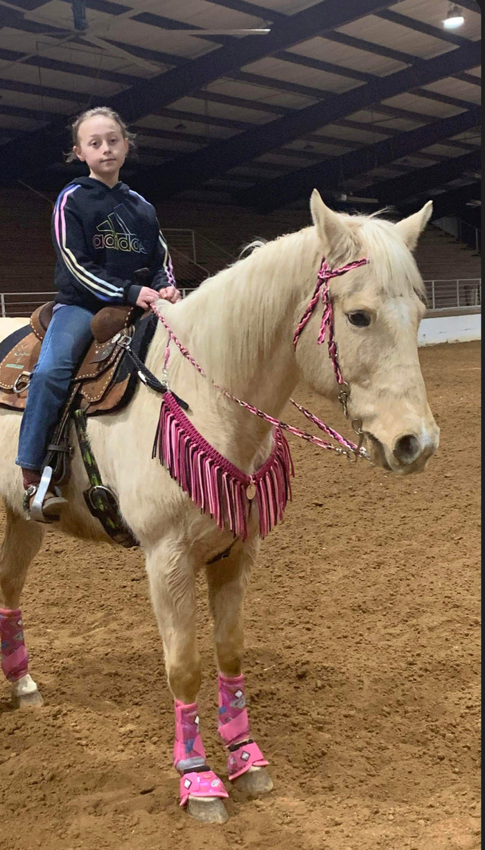 Pink Tack set - Tiffanys Braided Tack LLC
