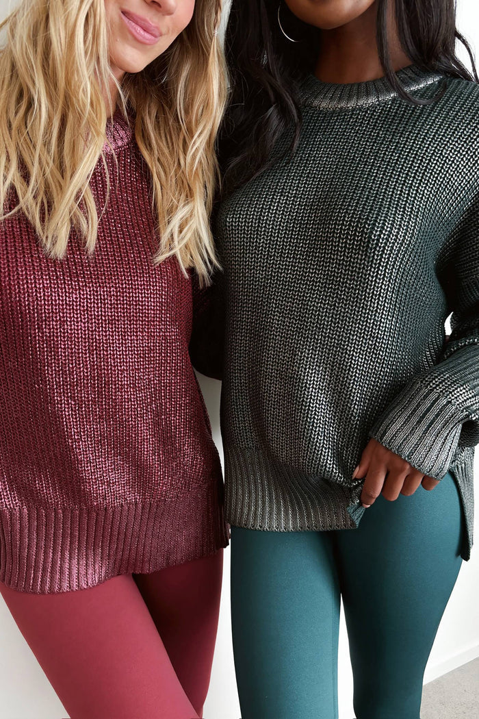 merlot shine sweater