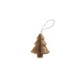 Studio Nordhaven Holiday Ornaments Caramel Pleated Tree Ornament