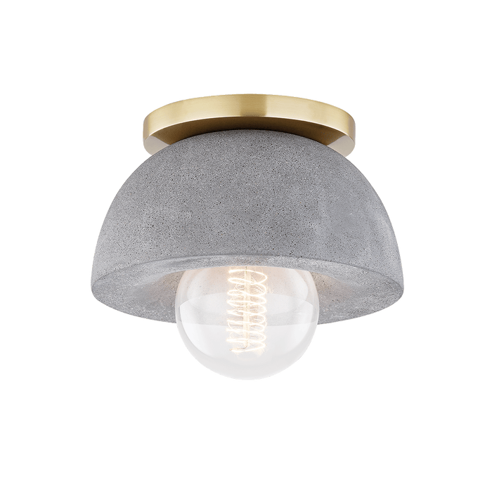 Asher + Rye Aged Brass Poppy Flush Mount