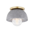 Asher + Rye Aged Brass Poppy Flush Mount