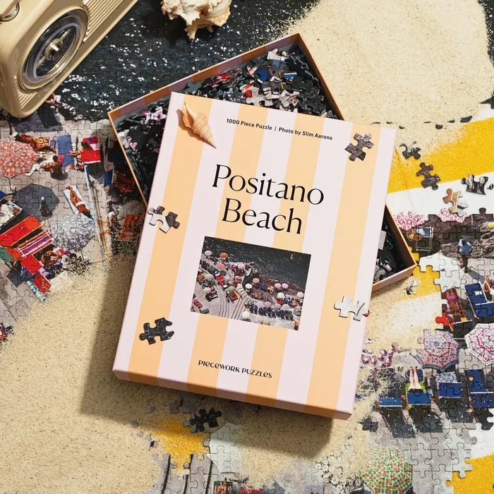 Piecework Positano Beach - Slim Aarons Collab - 1000 pieces puzzle