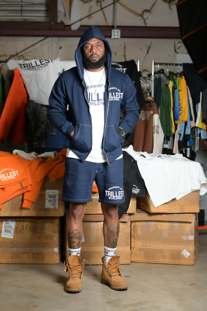 Property of Trillest Jacket - Navy\White