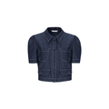 Studio D'aaRI SHOP Extra Small Puff-Sleeve Navy Jacket