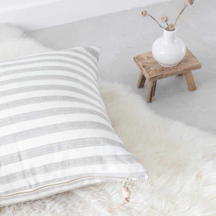 Celina Mancurti, LLC SHOP Pure Stripes Linen Floor Pillow