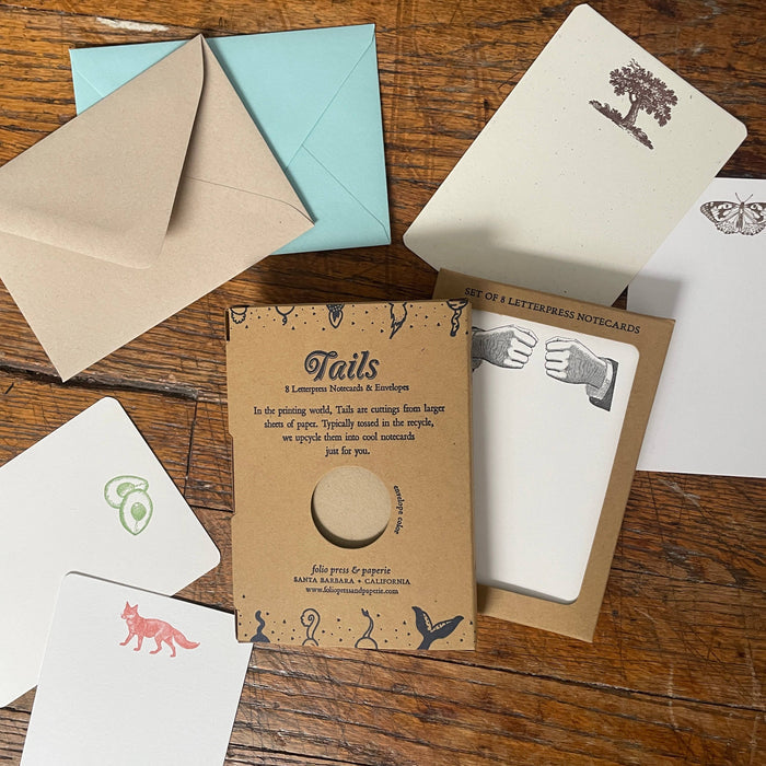 folio press & paperie Stationary Quail - Tails Boxed Notecards