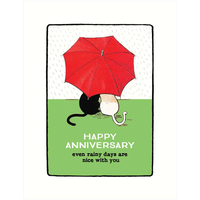 Rainy Days Anniversary Card