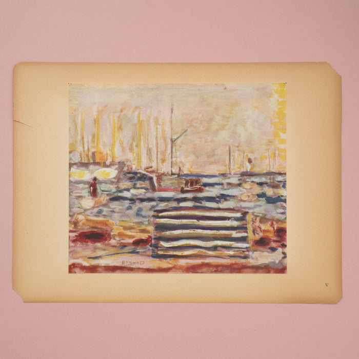 Rare 40s Bonnard Seascape French Art Print