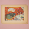 Rare Vintage 1944 Bonnard Still Life “Fruits” French Art Print
