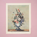 Rare Vintage 1950s Paul Cézanne "Vase of Flowers" Still Life Floral Art Print
