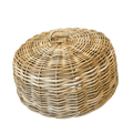 Basketly Large - 19.5" D Basketly - Rattan Cloche Dome Food Cover