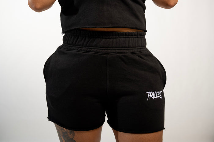 Raw Cut Women Shorts - Black