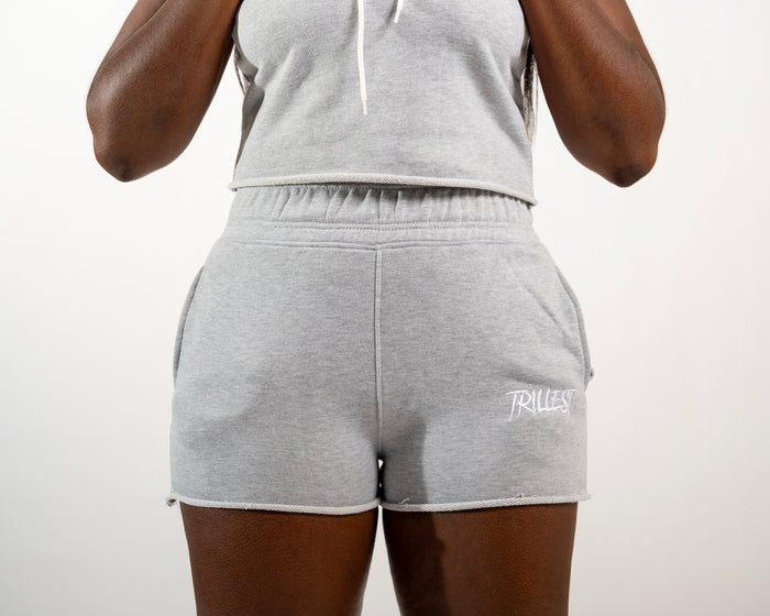 Raw Cut Women Shorts - Gray