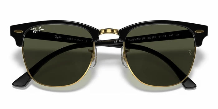 RayBan RB3016-Black With Green Lenses